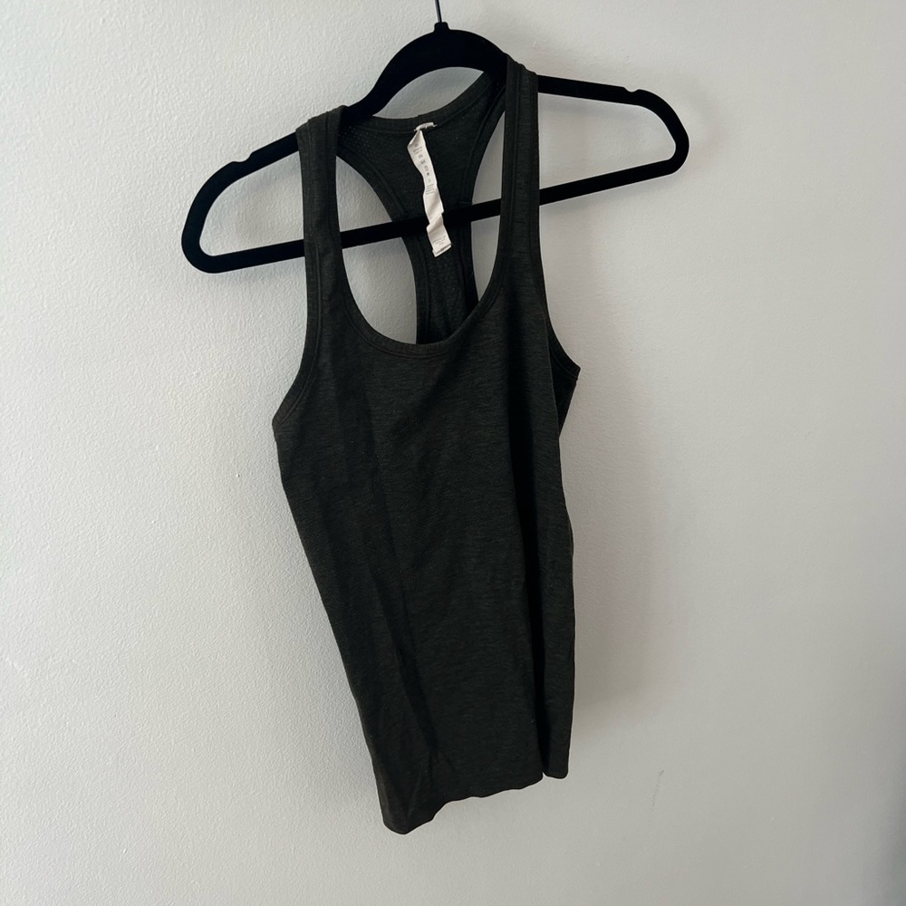 Dark green Lululemon Workout Tank size 6